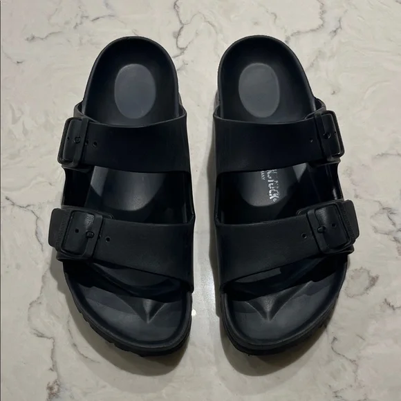 Birkenstock | Shoes | Birkenstock Black Eva Slide Sandals  display picture 1